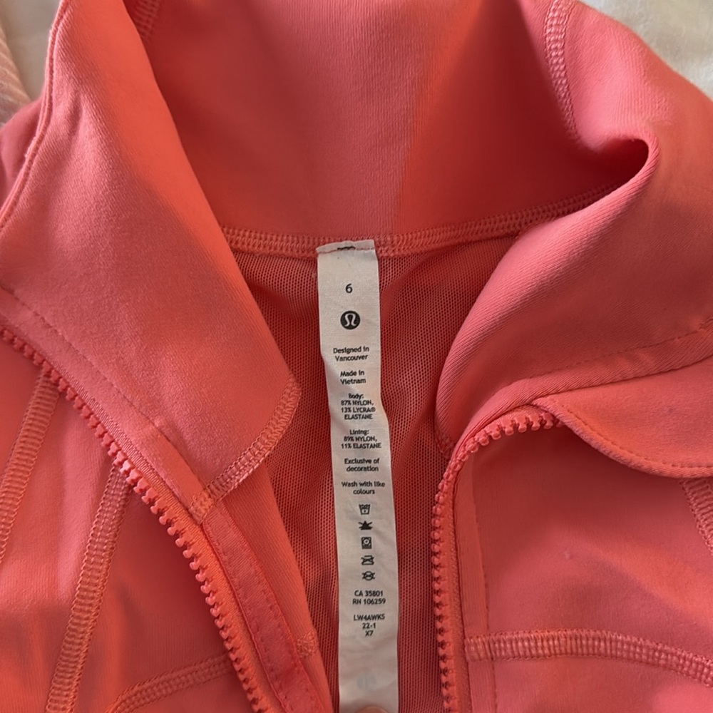 Lululemon Define Jacket Size 6 Raspberry Cream Co… - image 4